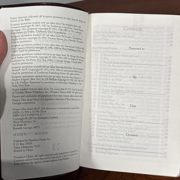Prayers That Avail Much 25Th Anniversary Commemorative Burgundy Leather: Th... - Picture 6 of 7